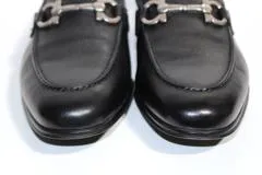 Salvatore Ferragamo　フェラガモ　革靴　ローファー　メンズ8ハーフ　約26.5cm　ブラック　レザー　66735　（2148103331268）【200】