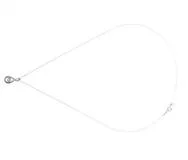 4℃　ヨンドシ―　ネックレス　PT850　ダイヤモンド　約2.3g　約42cm　2146000420627　【205】