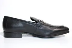 Salvatore Ferragamo　フェラガモ　革靴　ローファー　メンズ8ハーフ　約26.5cm　ブラック　レザー　66735　（2148103331268）【200】