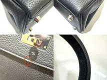 HERMES　エルメス　ケリー２８　トゴ　ブラック　SV　内縫い　C刻印（2018年頃）　2143700201891【432】