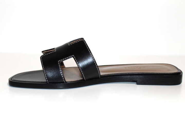 HERMES エルメス オラン サンダル レディース36 約23cm ブラック