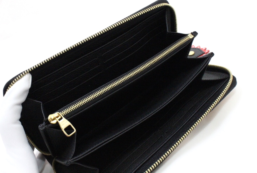 L*a様 Louis Vuitton 黒 長財布 アンプラント ジッピーウォレッ LOUIS