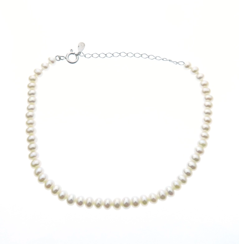JEWELRY　ノンブランドジュエリー　貴金属・宝石　ブレスレット　シルバー925　パール　約5.3g　約23cm　2148600011052　【205】