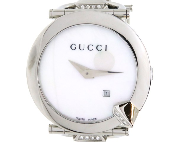 GUCCI　グッチ　122.5　SS　ホワイトシェル文字盤　クォーツ　【436】2148103622649