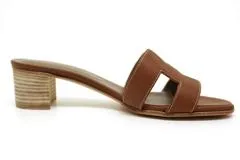 HERMES エルメス 靴 オアジス サンダル レディース36 ゴールド