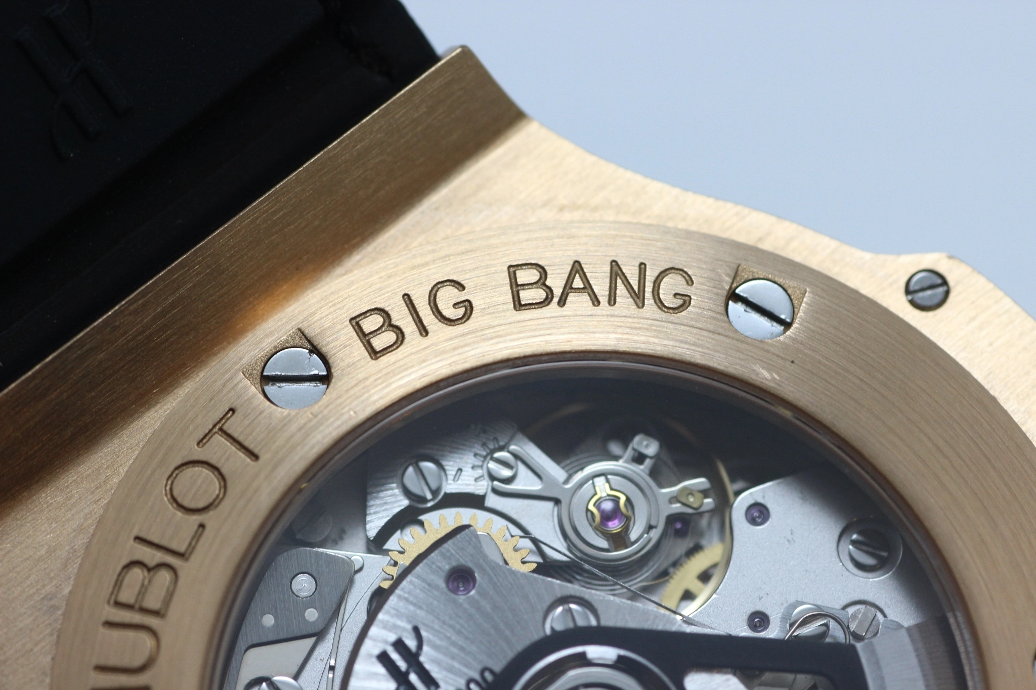 HUBLOT ウブロ 腕時計 ビッグ・バン アエロバン 311.PX.1180.GR.1704 K18ピンクゴールド/アリゲーターベルト ダイヤモンドベゼル スケルトン文字盤 自動巻き 2009年並行品【472】SJ