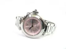 Cartier　カルティエ　時計　ミスパシャ　W3140008　クオーツ　電池　SS　ステンレススチール　ピンク【430】