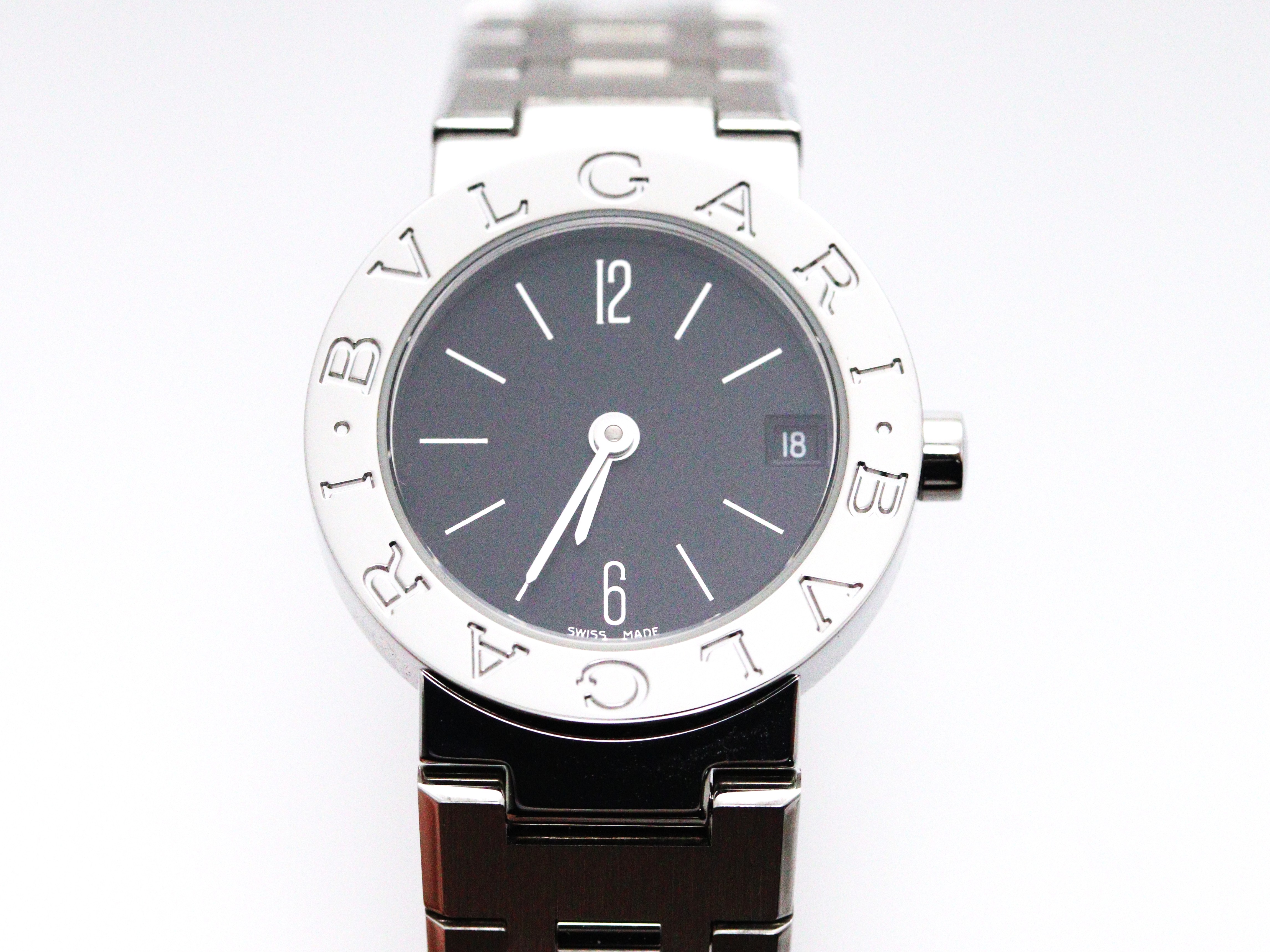 BVLGARI ブルガリ ブルガリブルガリ BB23SS ステンレス ブラック