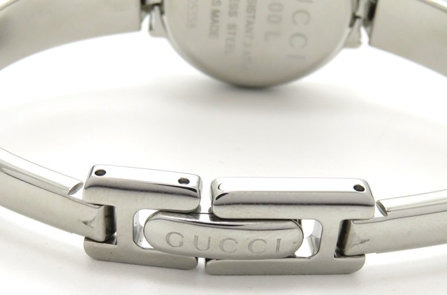 GUCCI グッチ 時計 1400L SS ホワイトシェル文字盤 GG柄 クォーツ