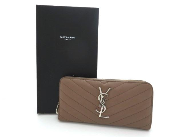 最新エルメス SAINT LAURENT サンローラン 小物 サイフ 長財布 フルジップ 小物