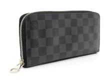 LOUIS VUITTON　ルイ・ヴィトン　LV　ジッピーウォレット・ヴェルティカル　ダミエ・グラフィット　ノワール　N63095　旧型　2141000303543【200】