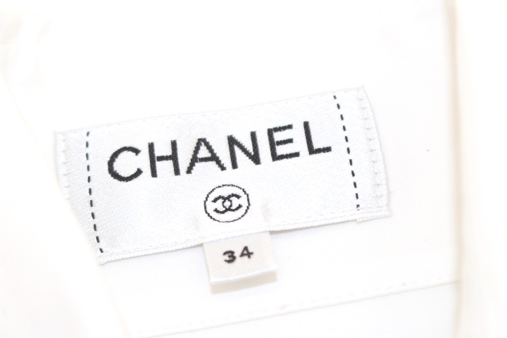 CHANEL　シャネル　衣類　シャツ　レディース34　ホワイト　コットン　2148103551949　【200】