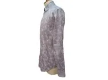 LOUIS VUITTON　ルイヴィトン　ロングスリーブシャツ　メンズ38/15　グレー　コットン　RM202FVHNHJFS6W　2143200546362　【432】