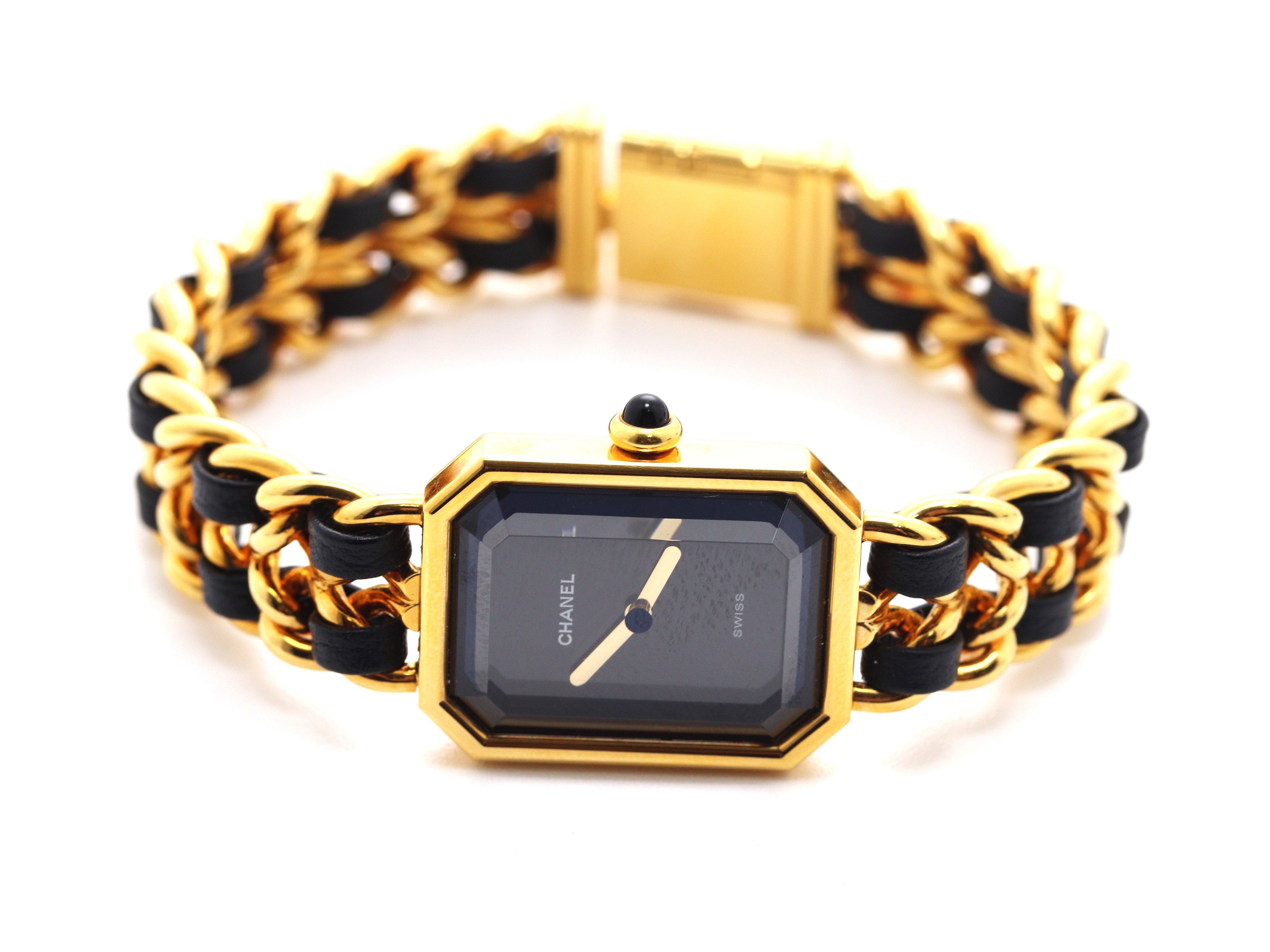 CHANEL シャネル プルミエールLサイズ H0001 GP/レザー 【471】 Y の  