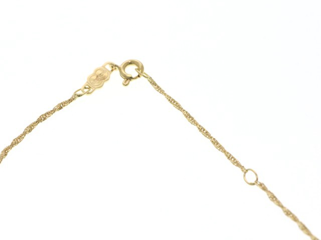 UNOAERRE 2連 チェーン ネックレス K18YG レディース ウノアエレ 18kYG