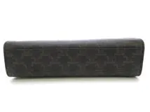 CELINE セリーヌ 2WAYバッグトリオンフ スモール バーティカル カバ トートバッグ タン コーティングキャンバス レザー【473】