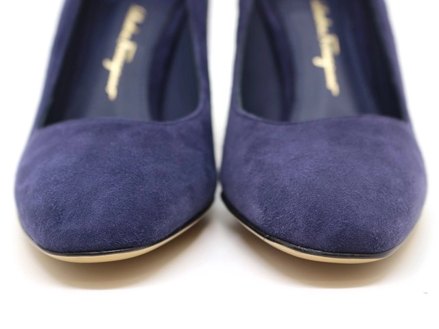 Salvatore Ferragamo　サルヴァトーレ・フェラガモ　パンプス　レディース5　パープル　スエード　AREZZO85 　214340021887　【432】