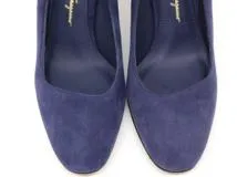 Salvatore Ferragamo　サルヴァトーレ・フェラガモ　パンプス　レディース5　パープル　スエード　AREZZO85 　214340021887　【432】