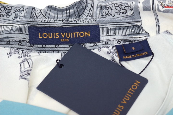 LOUIS VUITTON ルイヴィトン 衣類 フ―デッド パジャマシャツ メンズS