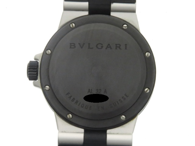 BVLGARI ブルガリ 時計 アルミニウム AL32A シルバー文字盤 レディース