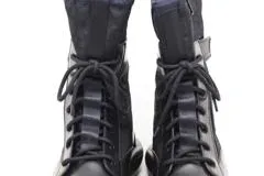 Dior ディオール 靴 コンバット・ハイトップブーツ メンズブーツ メンズ42 ブラック オリーブリーク 2146000190681 【200】