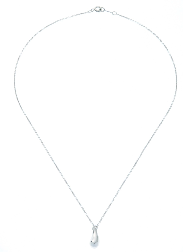 TIFFANY&CO.ティアドロップネックレス シルバー　箱付き TIFFANY＆CO ティファニー ティアドロップ ネックレス シルバー