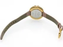 KATE SPADE ケイト・スペード 腕時計 PARK ROW パークロウ ゴールドメッキ/革 ピンクシェル文字盤 クォーツ【472】YK