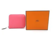 HERMES エルメス 財布 アザップ シルクインコンパクト ローズアザレ ヴォーエプソン D刻印【473】