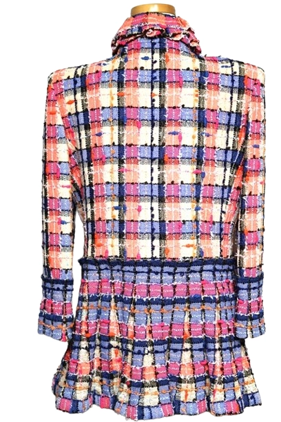 20SS CHANEL シャネル 衣類 ジャケット レディース38 マルチ ツイード シルク P64018V49113 参考定価：￥673,860- （2120000286414）【200】