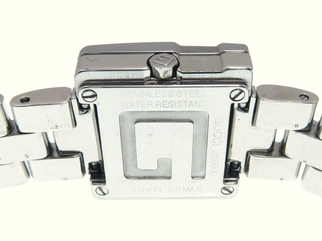 GUCCI グッチ 3600L SS ミラー文字盤 ブラウン クォーツ レディース腕時計【431】