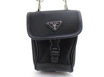 PRADA　プラダ　フォンショルダーバッグ　ブラック　ナイロン　サファイア　2ZH109（2148103950209）【200】