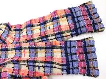 20SS CHANEL シャネル 衣類 ジャケット レディース38 マルチ ツイード シルク P64018V49113 参考定価：￥673,860- （2120000286414）【200】