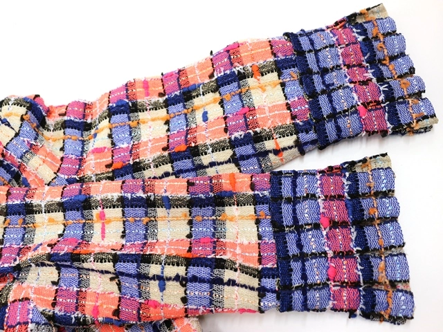 20SS CHANEL シャネル 衣類 ジャケット レディース38 マルチ ツイード シルク P64018V49113 参考定価：￥673,860- （2120000286414）【200】