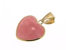 JEWELRY ノンブランド ペンダントトップ K18 イエローゴールド ピンク石 1.1g【473】