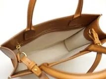 CELINE　セリーヌ　ハンドバッグ　バーティカル　カバ　スモール　ホワイト　キャンバス／レザー　192082　2120000334382　【200】【中古】【大黒屋】