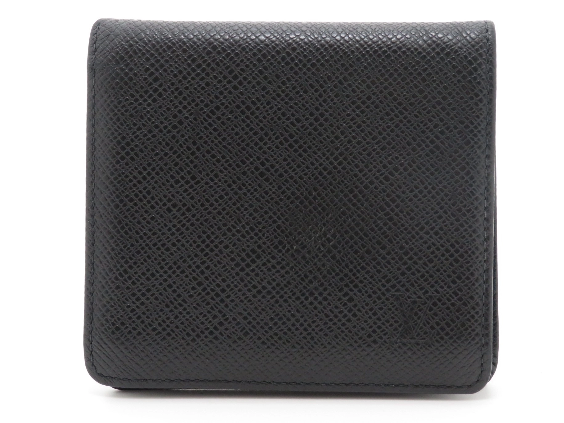 超極美品✨　ルイヴィトン　二つ折り財布　タイガ　ポルトビエ3 カルトクレディ　黒折り財布