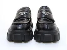 PRADA　プラダ　靴　モノリス ローファー　メンズ5　ブラック　レザー　2143700182374　【200】