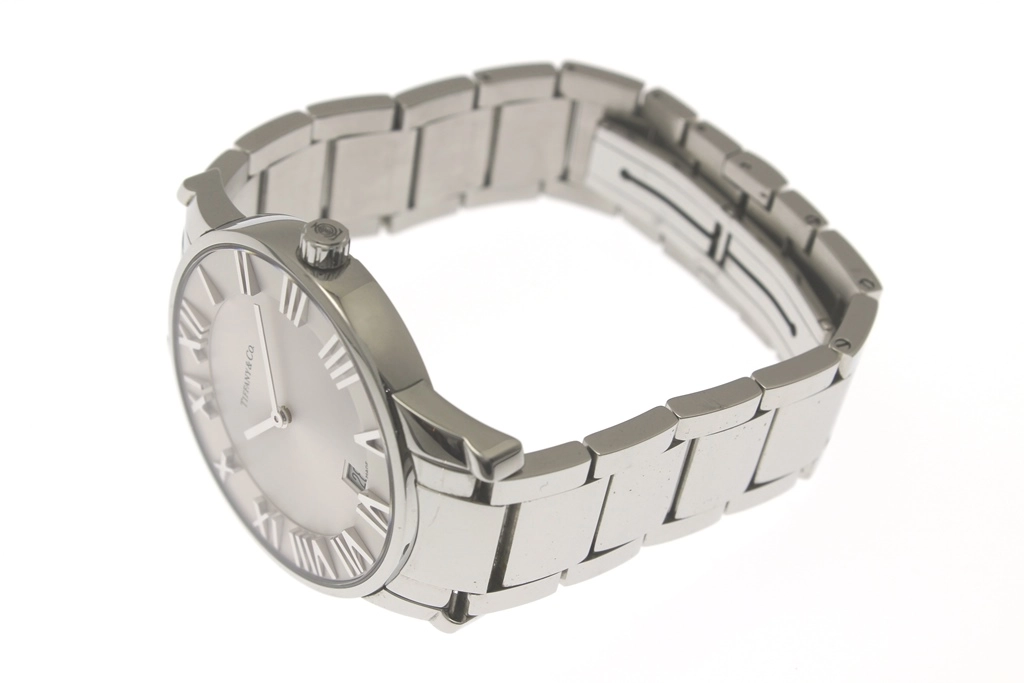 TIFFANY&CO ティファニー 腕時計 アトラスSS SS シルバーローマン文字盤 クォーツ メンズ 2120500223629 【200】