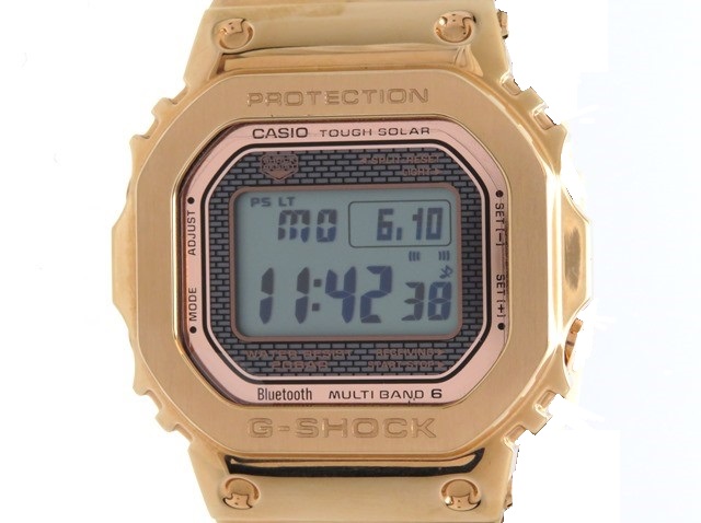 CASIO　カシオ　G-SHOCK　フルメタル　5000ｼﾘｰｽﾞ　GMW-B5000GD-4JF　SS（ローズゴールドIP）タフソーラー　電波時計　 【436】2143600358398