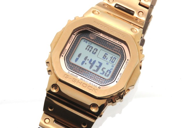 CASIO カシオ G-SHOCK フルメタル 5000ｼﾘｰｽﾞ GMW-B5000GD-4JF SS（ローズゴールドIP）タフソーラー 電波時計  【436】2143600358398 の購入なら「質」の大黒屋（公式）