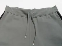 HERMES　エルメス　ランHスウェットパンツ　メンズS　カーキ　コットン　2148103598609　【432】