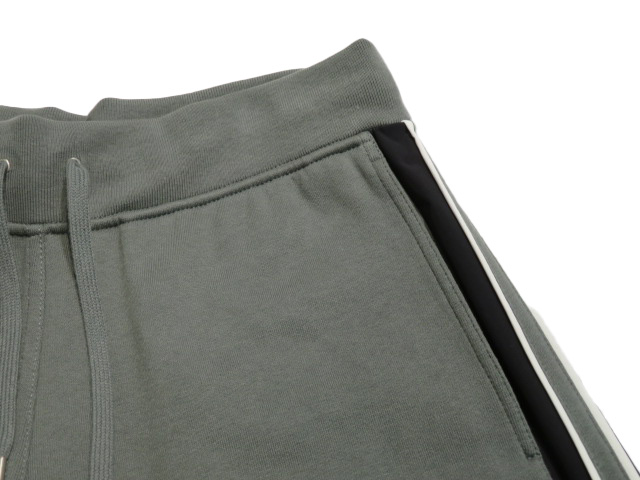 HERMES エルメス ランHスウェットパンツ メンズS カーキ コットン 