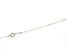 SJX エスジェイエックス ジュエリー ネックレス クロス ペンダント K10 ピンクゴールド ダイヤモンド 2.3g【473】