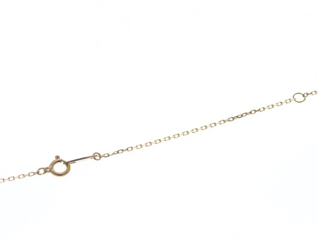 SJX エスジェイエックス ジュエリー ネックレス クロス ペンダント K10 ピンクゴールド ダイヤモンド 2.3g【473】