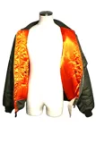 COMME des GARCONS コムデギャルソン×ステューシー MA-1ジャケット メンズL カーキ ナイロン/ポリエステル/ウール （2143100474864）【200】