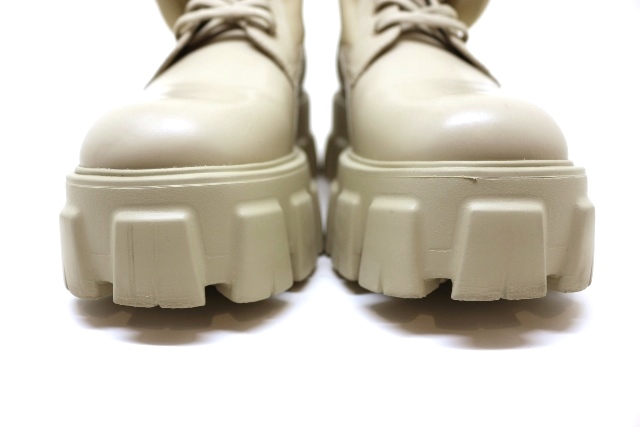 PRADA プラダ 靴 モノリスショートブーツ レディース38 サンド PRADA プラダ 靴 モノリスショートブーツ レディース38 サンド