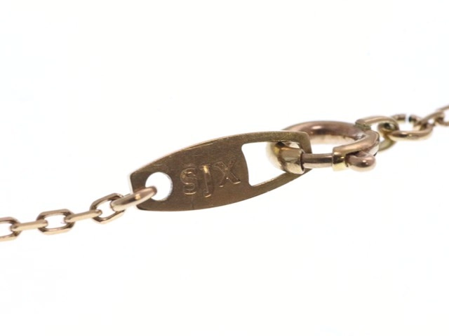 SJX エスジェイエックス ジュエリー ネックレス クロス ペンダント K10 ピンクゴールド ダイヤモンド 2.3g【473】