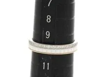 BOUCHERON ブシュロン キャトル リング K18 WG PG セラミック ダイヤモンド #50 2.6g【473】