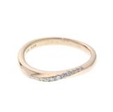 THE KISS　ザ・キス　リング　K10ピンクゴールド　ダイヤモンド約0.08ct　約2.6g　約12号　2121000020213　【205】