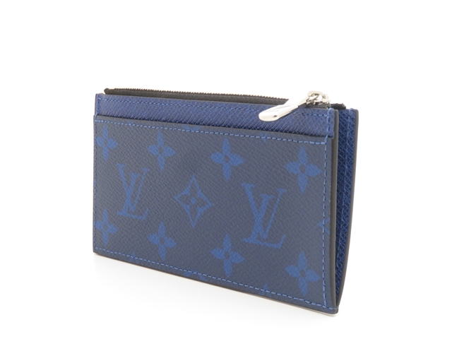 ルイヴィトン タイガラマ 青色 薄型 ケース フラグメントケース0194 美品IC搭載✨ルイヴィトン フラグメントケース タイガラマ モノグラム